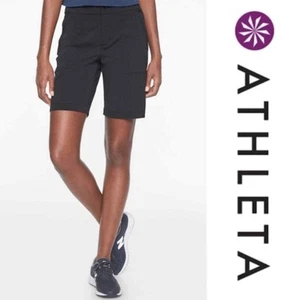 Athleta Trekkie Stretch Pocket Bermuda 2.0 Shorts in Schwarz Größe 0 - Bild 1 von 12