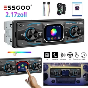 2.2"Autoradio Mit Bluetooth6.0 Freisprech USB SD 7-Farben FM Aux 1DIN MP3-Player - Bild 1 von 16