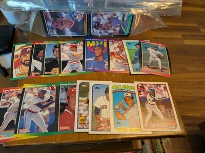 批量 ~ 2,500 张老式棒球卡 1986–1991 年 Donruss、Fleer、Topps、Leaf — 第 1/4 张图片