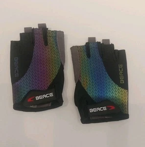 BEACE Guanti per Ciclismo Bici Bici Mezze Dita Piccoli, Colorati Night Glow - Foto 1 di 5