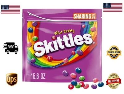 Запечатываемая сумка SKITTLES Wild Berry Chewy Candy размер 15,6 унции - Изображение 1 из 4