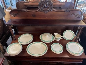 Burleighware - Athlone - Teal -  1940’s - Art Deco Dinner  Service - Picture 1 of 7
