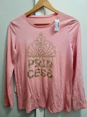 NWT CHILDREN'S PLACE "Princess" Pink  T-Shirt - Size 16 XXL GIRLS - Image 1 of 3