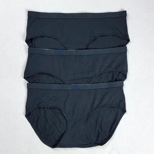 Pack de 3 calzoncillos Quince Microdal para mujer grandes negros íntimos - Imagen 1 de 8