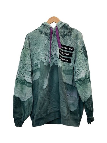Felpa con cappuccio Acne Studios (Acne) M cotone verde tinta unita