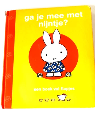 Miffy..in Dutch..Large Lift the Flap H/Cov..ga je mee met nijntje.. - image 1 of 4
