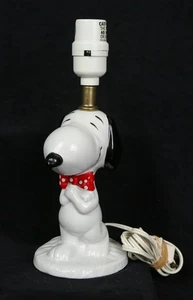 Pajarita vintage Snoopy lámpara Peanuts cerámica © 1966 United Feature Syndicate Works - Imagen 1 de 13