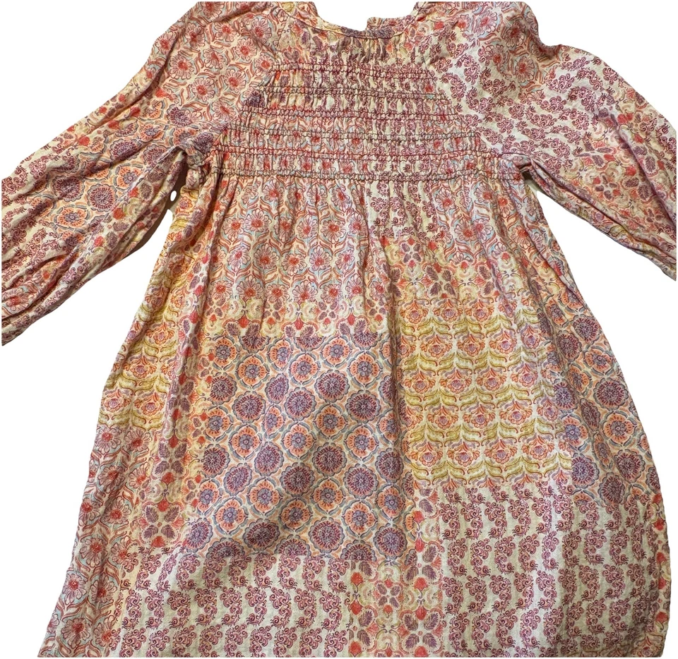 Zara Girls Size 4-5 Floral Long Sleeve Dress - Image 1 of 4