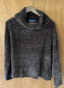 Maglione maglia Austin Reed marrone manica lunga collo cappuccio taglia large - Foto 1 di 2