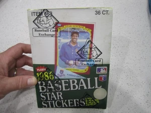 1986 FLEER Baseball BBCE Factory Unopened Star Stickers Wax Box Canseco RC WOW!! - Picture 1 of 4