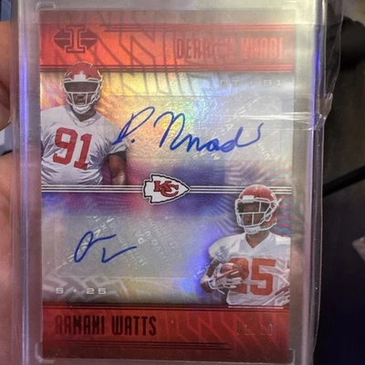 2018 Illusions - Derrick Nnadi & Armani Watts RC Dual Auto 01/10 - Chiefs - Image 1 of 3