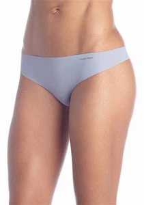 NUOVO Calvin Klein Invisibles Perizoma in Microfibra Panty D3428 Blu S #91790 - Foto 1 di 3