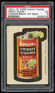 1973 Topps Wacky Packages pegatina Fright Guard Wonder Bread primera serie PSA 5 - Imagen 1 de 2