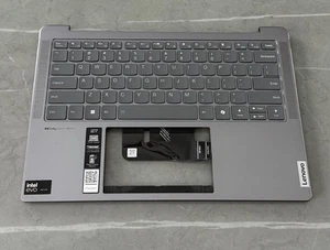5CB1P50178 Lenovo Slim 7 14IMH9 83D8 Genuine Palmrest w/ BL Keyboard Luna Grey - Picture 1 of 2