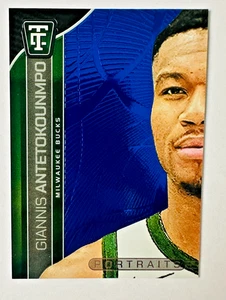 2024-25 Totally Certified Giannis Antetokounmpo BLUE FOIL Portraits #/265 Bucks! - Picture 1 of 3