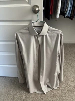 "Camisa de vestir Charles Tyrwhitt 15,5 cuello/34"" mangas, texturizada" Foto 1 de 4