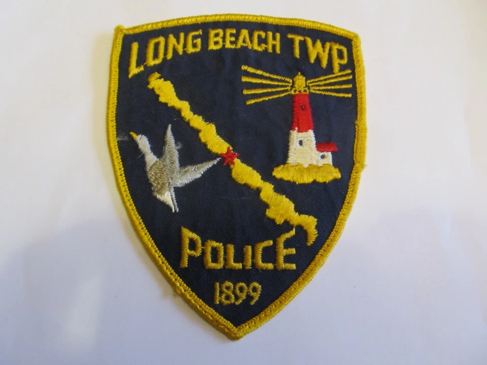 Parche de policía de Long Beach de Nueva Jersey paño de queso viejo Foto 1 de 1