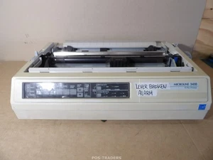 OKI MICROLINE 3410 9-Pin Dot Matrix Printer Parallel - LEVER CASSÉ - ALARM - Afbeelding 1 van 9