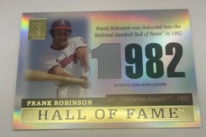 2004 Topps Hall Of Fame - Frank Robinson California Angels 1982 Relic #TR-FRA - Picture 1 of 5