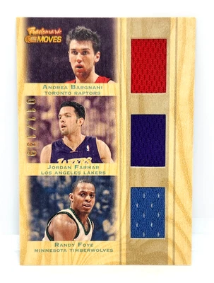 BARGNANI / FARMAR / FOYE /199 TRIPLE RELIC 2007-08 TOPPS TRADEMARK MOVES TTR-BFF - Image 1 of 2