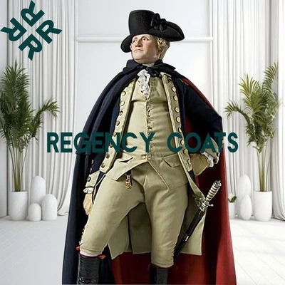 Uniforme de Guerra Revolucionaria George Washington, Chaqueta de Comandante del Ejército Continental, Foto 1 de 4