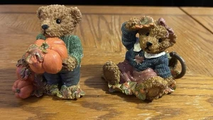 Home Interiors & Gifts 1999 Thank You Bears #99005-99 Vintage *Set of 2* - Picture 1 of 9