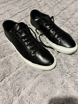 Common Projects Original Achilles Full-Grain Leather Sneakers  44 Black Men’s - Image 1 of 4