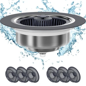 6 Pack Anti-Clogging Basket Kitchen Sink Drain Strainer,3 in 1 Kitchen Sink S... - Picture 1 of 7