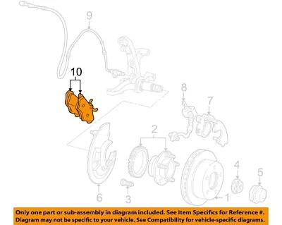 Componentes de freno-pastillas de freno Ford OEM 04-11 Crown Victoria 3U2Z2V001BB Foto 1 de 2