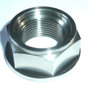 Honda CRF250 2008-2021 REAR AXLE FLANGED NUT TITANIUM RACE GRADE 5 BACK WHEEL - Picture 1 of 12