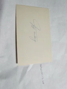 Jeff Torborg Signed Index Card Beckett Pre Certified 3 - Picture 1 of 3