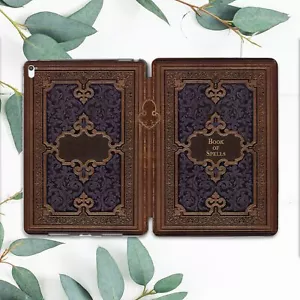 Vintage Luxury Book Of Spells Case For iPad 10.2 Pro 12.9 11 9.7 Air 3 4 5 Mini - Picture 1 of 6