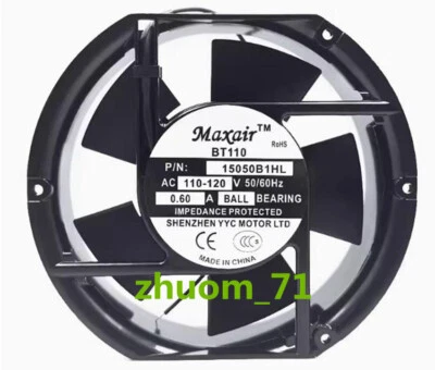 1PC Maxair BT15050B1HL 17251 110v 0.60A AC cooling fan - Image 1 of 4