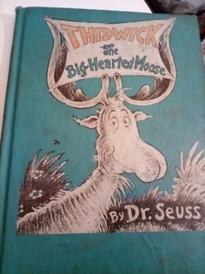 Thidwick The Big-Hearted Moose by Dr Seuss Hardcover Bk 1976 FREE SHIPPING - Picture 1 of 7