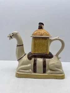 Tony Wood Camel & Sheik Rider Teapot Staffordshire ENGLAND Vintage - Picture 1 of 16