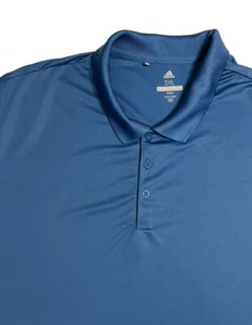 SOFT Adidas Golf Men’s Size 3XL Polo Shirt Short Sleeve Teal V-10 - Picture 1 of 16