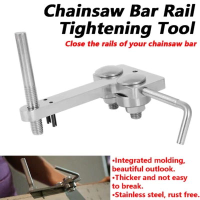 CRUISENEST High Quality STAINLESS Chainsaw Bar Rail Tightening Repair Tool Bar Maintenance