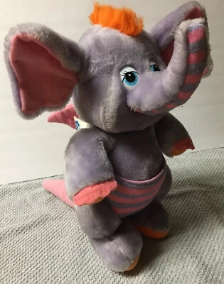 Vintage Hasbro Softies Plush Wuzzles Eleroo Winged Elephant Kangaroo 12”1984 L5 - Image 1 of 4