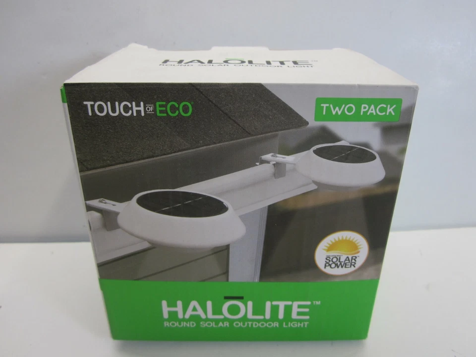 HALOLITE Touch Of ECO Solar Powered Round White (Brand New) - Image 1 of 4