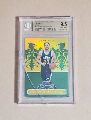 2014-15 Panini Excalibur крестовый поход Гордон Хейворд зеленый призма #61 /5 BGS 9,5  - Изображение 1 из 2