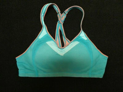 Sujetador Deportivo Moving Comfort Mujer Dos Tonos Azul/Rosa Acolchado Talla S (32AB-34A) Foto 1 de 2