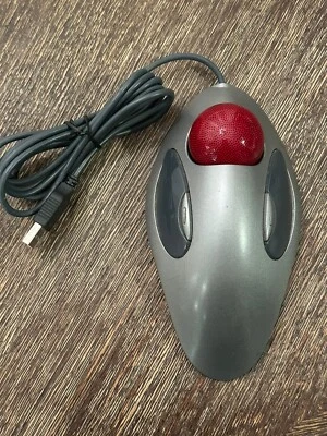 Logitech Trackman Marble Wheel USB Mouse T-BC21  P/N 804377-0000, Clean, Tested - Image 1 of 2