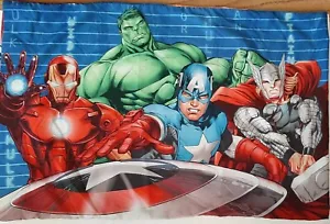Marvel Avengers Assemble Pillow Case Halo Sham Different Pictures on Each Side - Picture 1 of 3