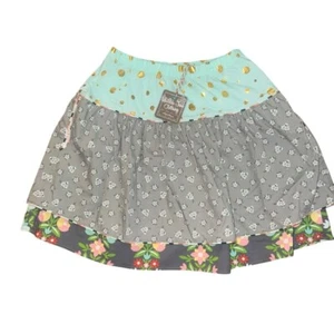 NEW Girls Matilda Jane Hello Lovely Skirt Size 12 Blue and Gray BOHO Hippie - Picture 1 of 5