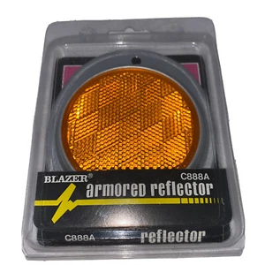 Blazer Oval Aluminum Reflector - Amber, Model# B888A - Picture 1 of 7