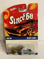 HOT WHEELS 40th ANNIVERSARY SINCE 68 BLAST LANE MOTORCYCLE Gold with Flames
