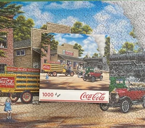 SPRINGBOK 1000 piezas rompecabezas, "Coca-Cola's All Aboard", completo - Imagen 1 de 1