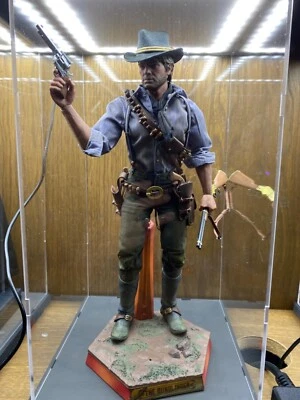 Action Figure Display Case 14" Figurine 1/6 Scale Acrylic LED Light Car Toy Box - Image 1 of 4