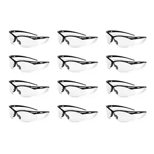 SG Safety Glasses - Eye Protection for Men & Women - ANSI Z87.1 - Pack of 12 (Mu - Picture 1 of 12