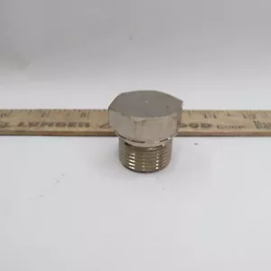 Hex Head Plug Pipe Threaded Fitting Carbon Steel 1" - Picture 1 of 4